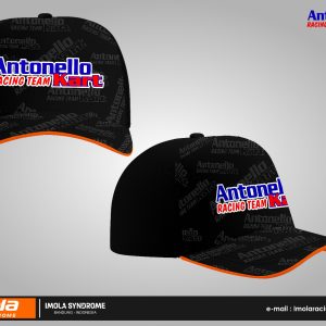 Antonello Kart Racing Team Cap - Black Blue Red Orange