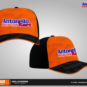 Antonello Kart Racing Team Cap - Orange Black Blue Red