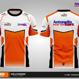 Antonello Kart Racing Team Jersey - Orange White Black Blue Red