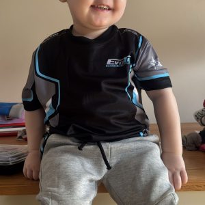 Evotec Racing Development Baby Jersey - Black Grey Light Blue