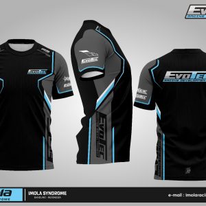 Evotec Racing Development Jersey – Black Grey Light Blue