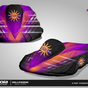 Fireball Motorsports Kart Cover - Red Purple Orange