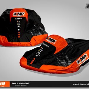 Gamoto MP Academy Kart Cover - Black Orange