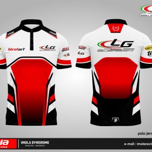 LG Motorsport Polo Ciangi - White Red Black Green