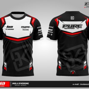Pure Racing Kart Jersey - Black White Red