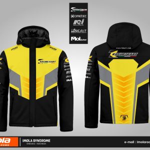 TK Racing Kart Winter Jacket - Yellow Black Grey