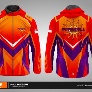 Fireball Motorsport Raincoat - Orange Purple