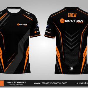 Sim Track Racing Jersey - Black Orange